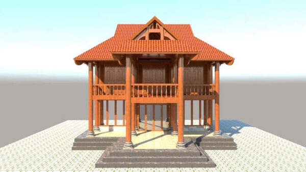Nhà Thờ Họ Gỗ Lim 3 Gian Truyền Thống